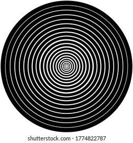 Black circle line On a white background

