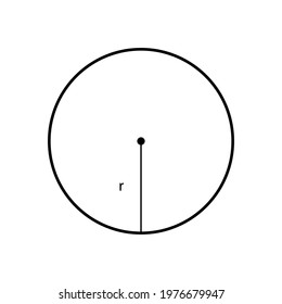 black-circle-line-radius-line-on-stock-vector-royalty-free-1976679947