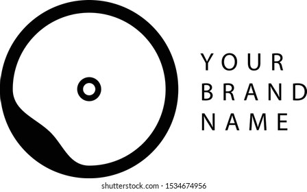 Black Circle Logo Vector Design