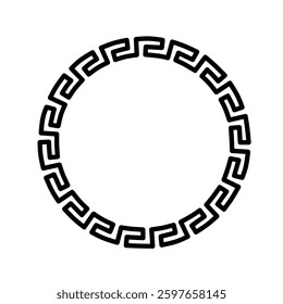 Black circle ornament pattern design