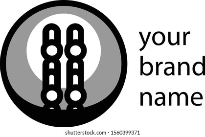 Black Circle With Other Element Inside Logo Vector Design
