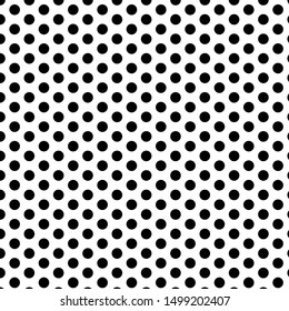 Black circle pattern arranged on a white background