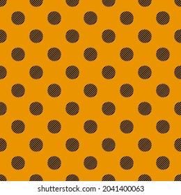 black circle seamless pattern. halloween them background.