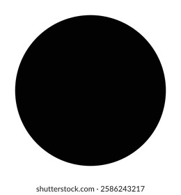 black circle shape design on white page