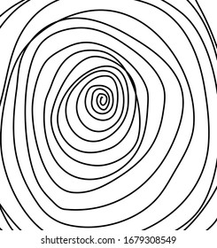 black circle stripe line on white background. Abstract background.