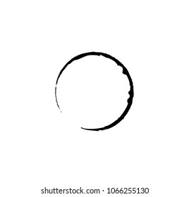 Circle Paint Brush Stroke Vector Stock Vector (Royalty Free) 1487636111 ...