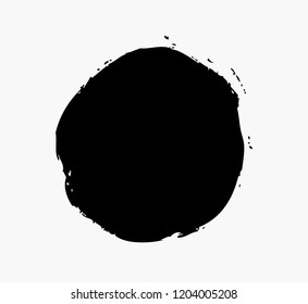 black circle vector grunge background