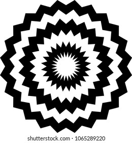 Black Circle of wave medal 2