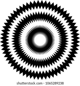 Black Circle of wave medal 3