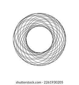 Los círculos negros abstraen el diseño de fondo geométrico en estilo minimalista. forma de burro