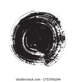 schwarze Kreise, grauer Hintergrund, Vektorgrafik