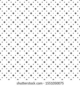 Black circles and squares on a white background. Abstract seamless dots backdrop.