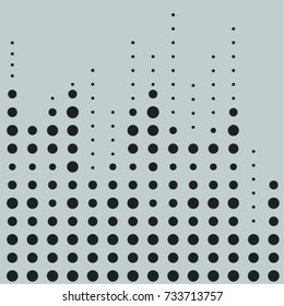 Black circles wave  halftone line background texture,vector 