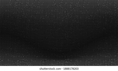 Black Circuit Technology Background,Digital and Connection Concept design,Vector illustration