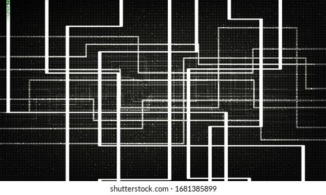Black Circuit Technology Background,neon Digital and security Concept design,Free Space For text in put,Vector illustration.