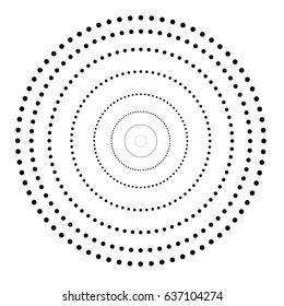 black circular dots pattern