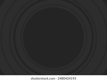 Black circular lines texture background