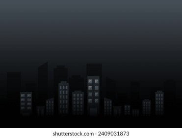 black city background Vector illustration