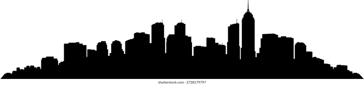 silhueta de cidade preta sem fundo