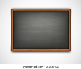 Black class board. Vector background