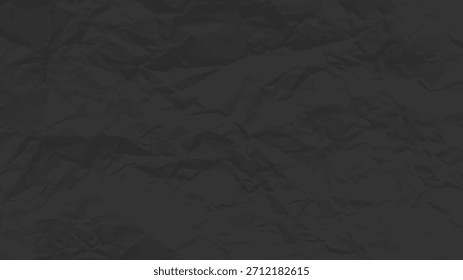 Schwarz sauber zerbröckeltes Papier Hintergrund. Horizontale zerbröckelte leere Papiervorlage für Poster und Banner. Vektorgrafik