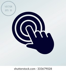 black click, hand icon 