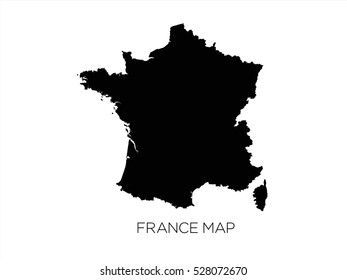 France Map Black And White Black Clip Art Map France On: Vector De Stock (Libre De Regalías) 528072670  | Shutterstock