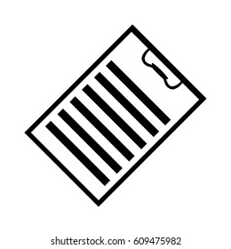 Black clipboard icon