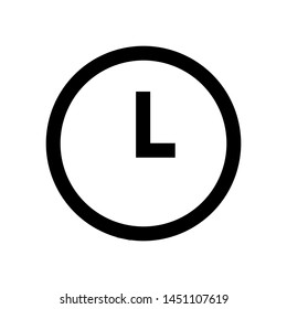 black clock icon, you can use for any purpose