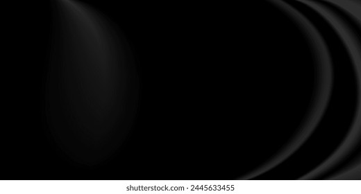 fondo de tela negra abstracto con ondas suaves.