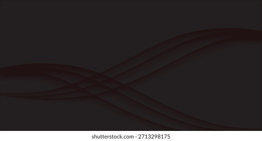 Fondo de tela negro abstracto con ondas suaves.

