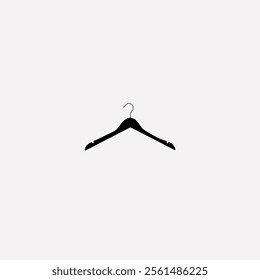 black clothes hanger icon, fashion, trend