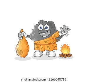 the black cloud ancient cartoon. cartoon mascot vector