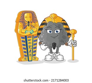 the black cloud ancient egypt cartoon. cartoon mascot vector