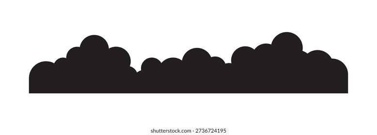 Bordes negros la nube