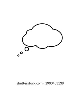 black cloud icon on white background, vector illustration