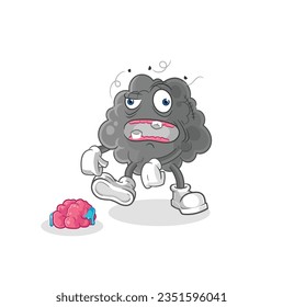 the black cloud zombie character.mascot vector