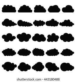 Black clouds set Weather Sky background