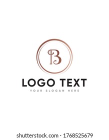 Black clover letter type B logo template, vector logo for business and company identity 