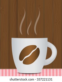 Black Coffee Background. Photo-Realistic Vector. EPS10