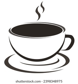 schwarzer Kaffee in einer Tasse
