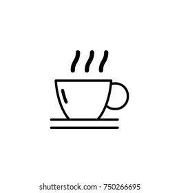 black coffee cup icon  vector