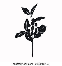 Black coffee flower for your designs