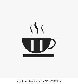Black Coffee icons set. Vector Illustration eps10. 
