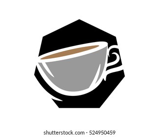 Black Coffee Logo Design Template