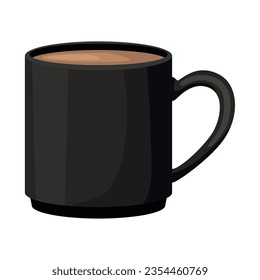 icono de taquilla de café negro aislado