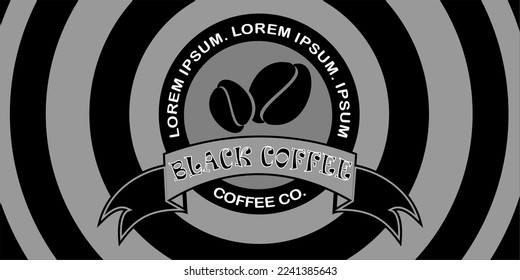 Black coffee specialty café name template