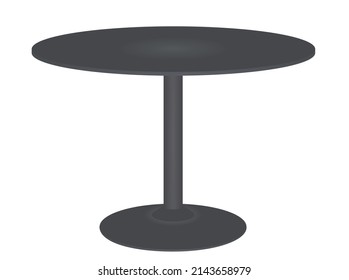 Mesa baja negra. ilustración vectorial