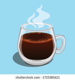 black coffee using vector format