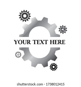 Black cogs or gears wallpaper. The engineer background concept. The mechanic backdrop. Gray cogs or gears background. Industrial logo.